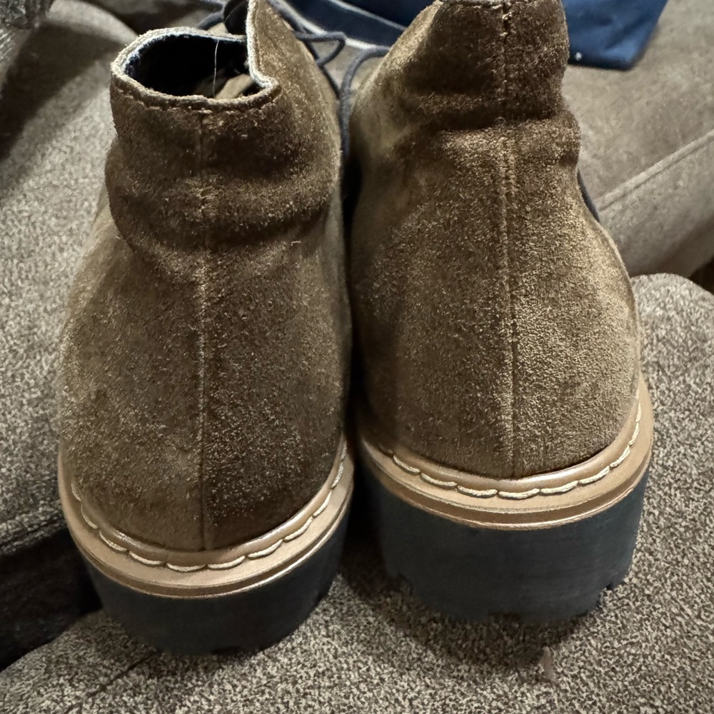 Anna Fidanza Women’s Suede Chukka Boots Brown Italy Lug Sole EU 39 US 8 - Picture 3 of 6